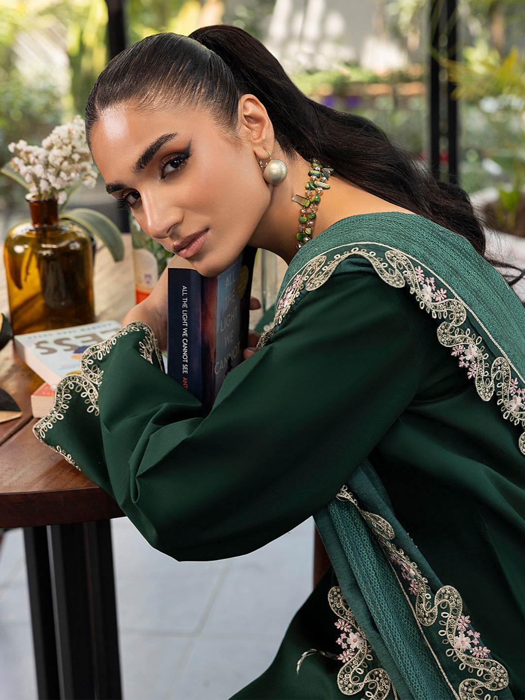 Izel | Meadow Muse Embroidered Lawn 25 | NOORE -  Izel Ladies Clothes - Original Designer Dress - House of Maryam