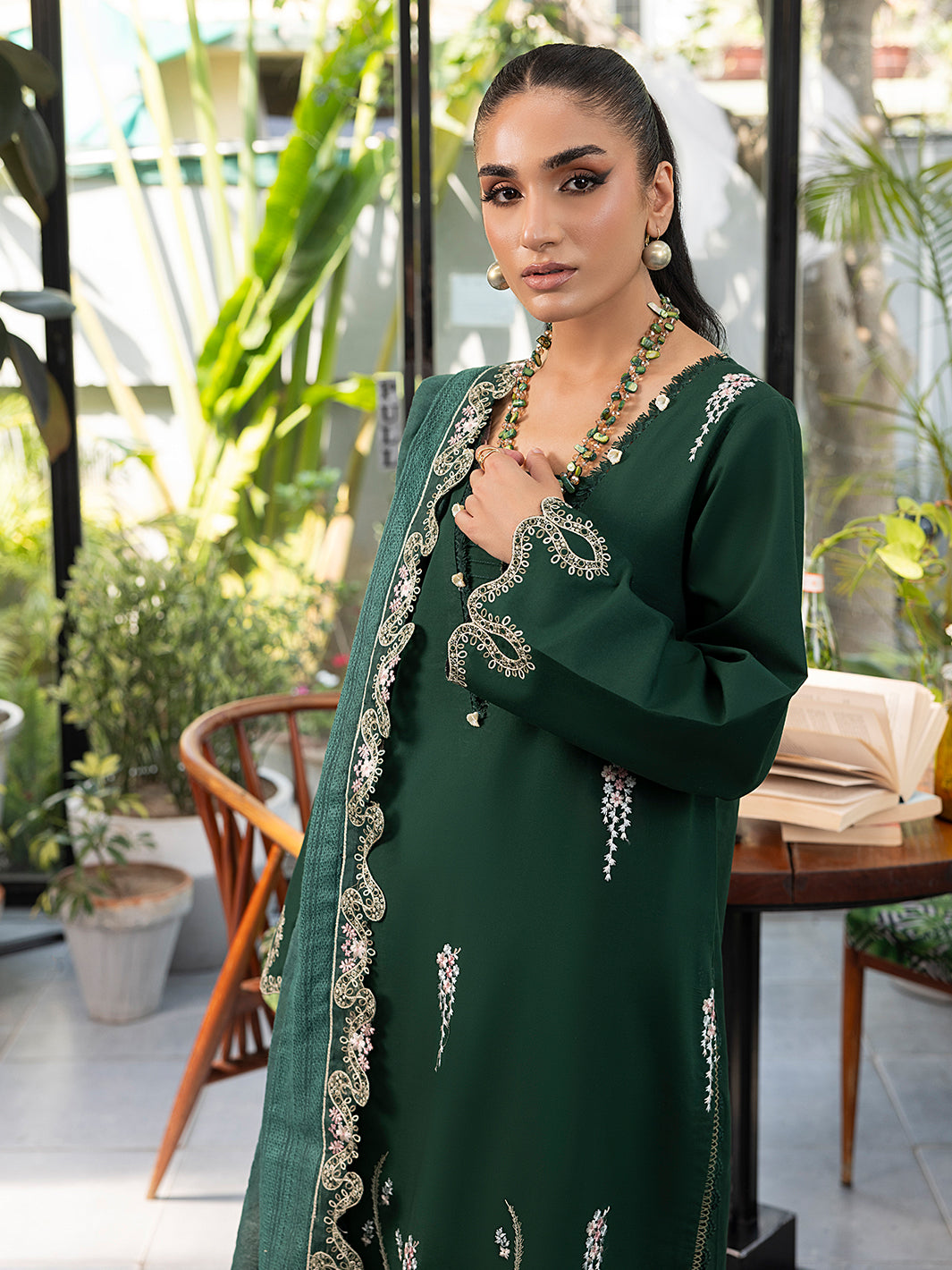 Izel | Meadow Muse Embroidered Lawn 25 | NOORE -  Izel Ladies Clothes - Original Designer Dress - House of Maryam
