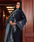 Republic Womenswear | Noemei Luxury Shawl 23 | NWU23-D5-B by Designer Republic Womenswear - House of Maryam - Pakistani Designer Ethnic Wear in {{ shop.shopifyCountryName }}