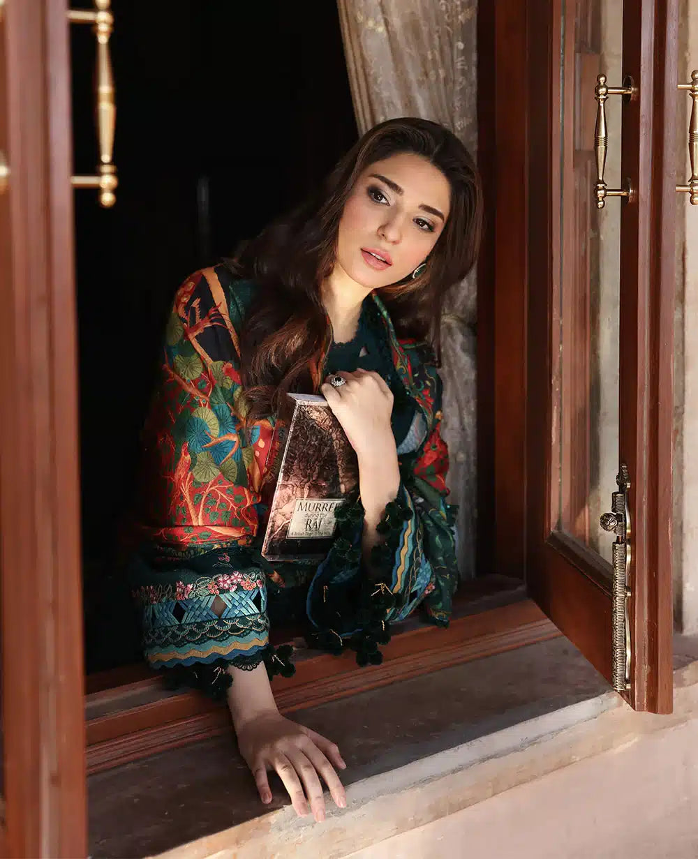 Republic Womenswear | Noemei Luxury Shawl 23 | NWU23-D6-B by Designer Republic Womenswear - House of Maryam - Pakistani Designer Ethnic Wear in {{ shop.shopifyCountryName }}