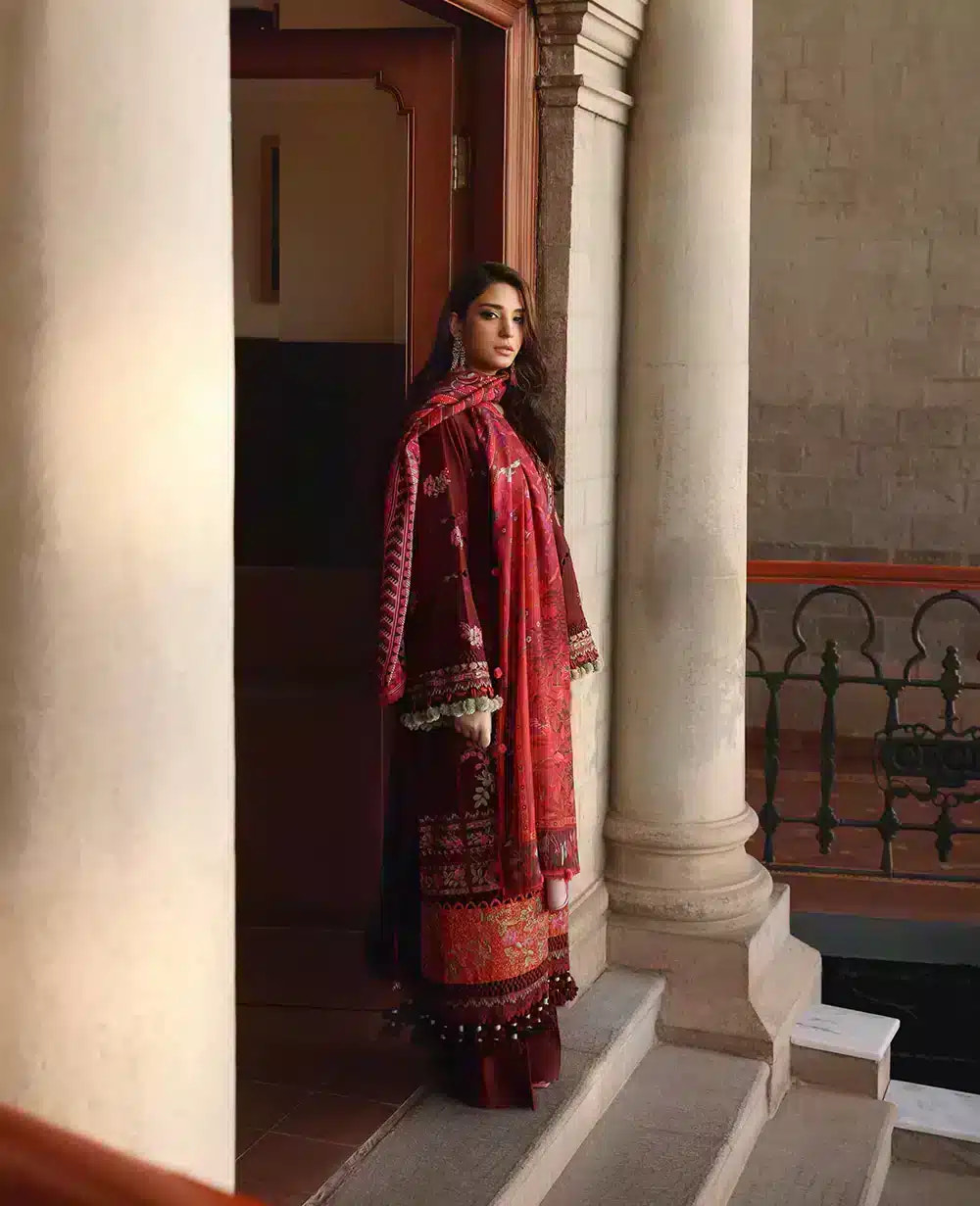 Republic Womenswear | Noemei Luxury Shawl 23 | NWU23-D7-B -  Republic Womenswear Luxury - Original Designer Dress - House of Maryam