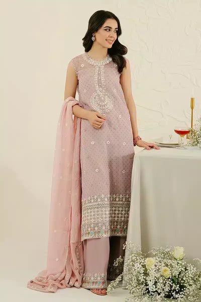 Cross Stitch | Wedding Festive 23 | CRADLE PINK -  Cross Stitch Formal - Original Designer Dress - House of Maryam