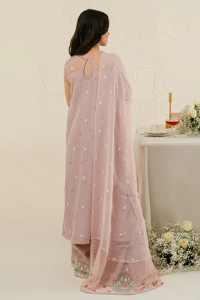 Cross Stitch | Wedding Festive 23 | CRADLE PINK -  Cross Stitch Formal - Original Designer Dress - House of Maryam