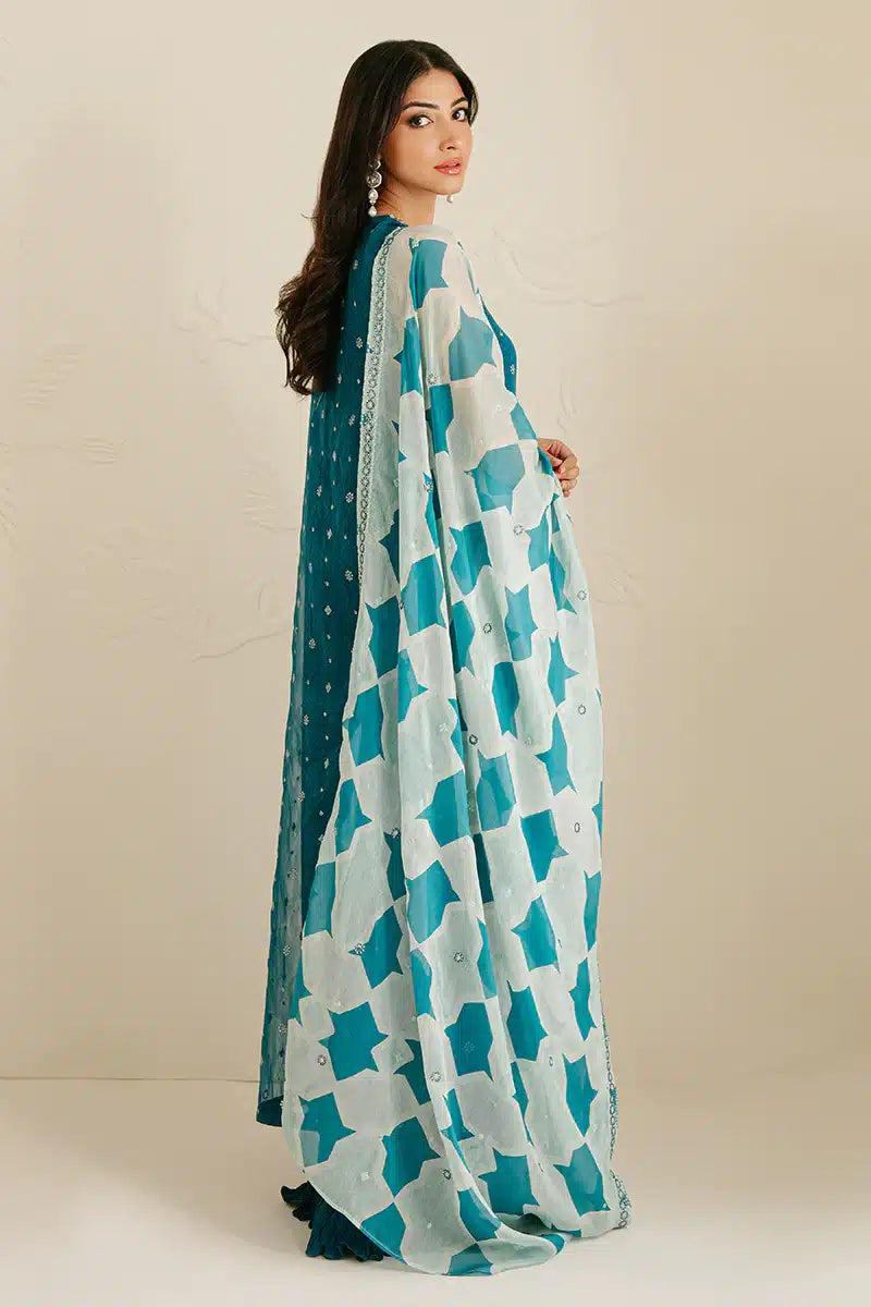 Cross Stitch | Wedding Festive 23 | Freckle Teal -  Cross Stitch Formal - Original Designer Dress - House of Maryam