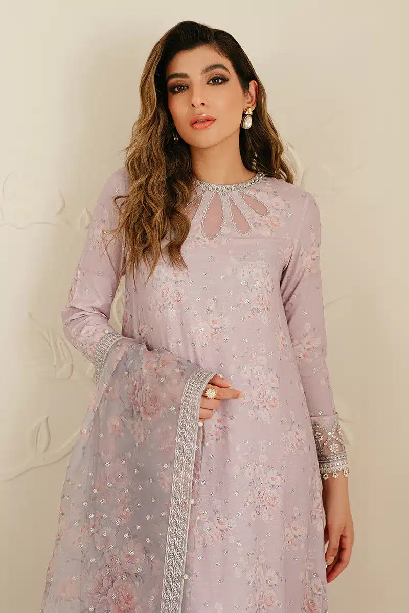 Cross Stitch | Wedding Festive 23 | LILAC BLOOM by Designer Cross Stitch - House of Maryam - Pakistani Designer Ethnic Wear in {{ shop.shopifyCountryName }}