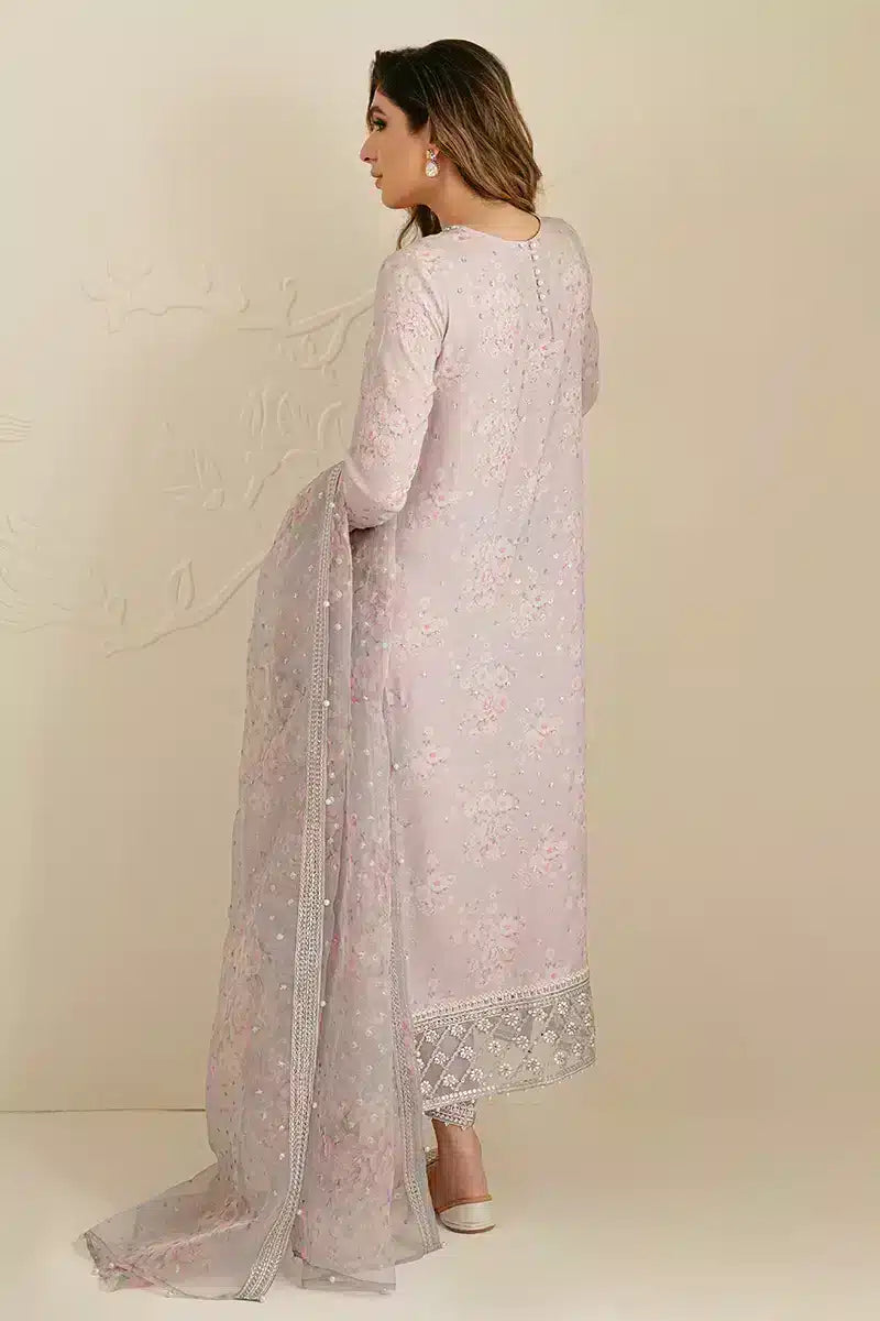 Cross Stitch | Wedding Festive 23 | LILAC BLOOM by Designer Cross Stitch - House of Maryam - Pakistani Designer Ethnic Wear in {{ shop.shopifyCountryName }}