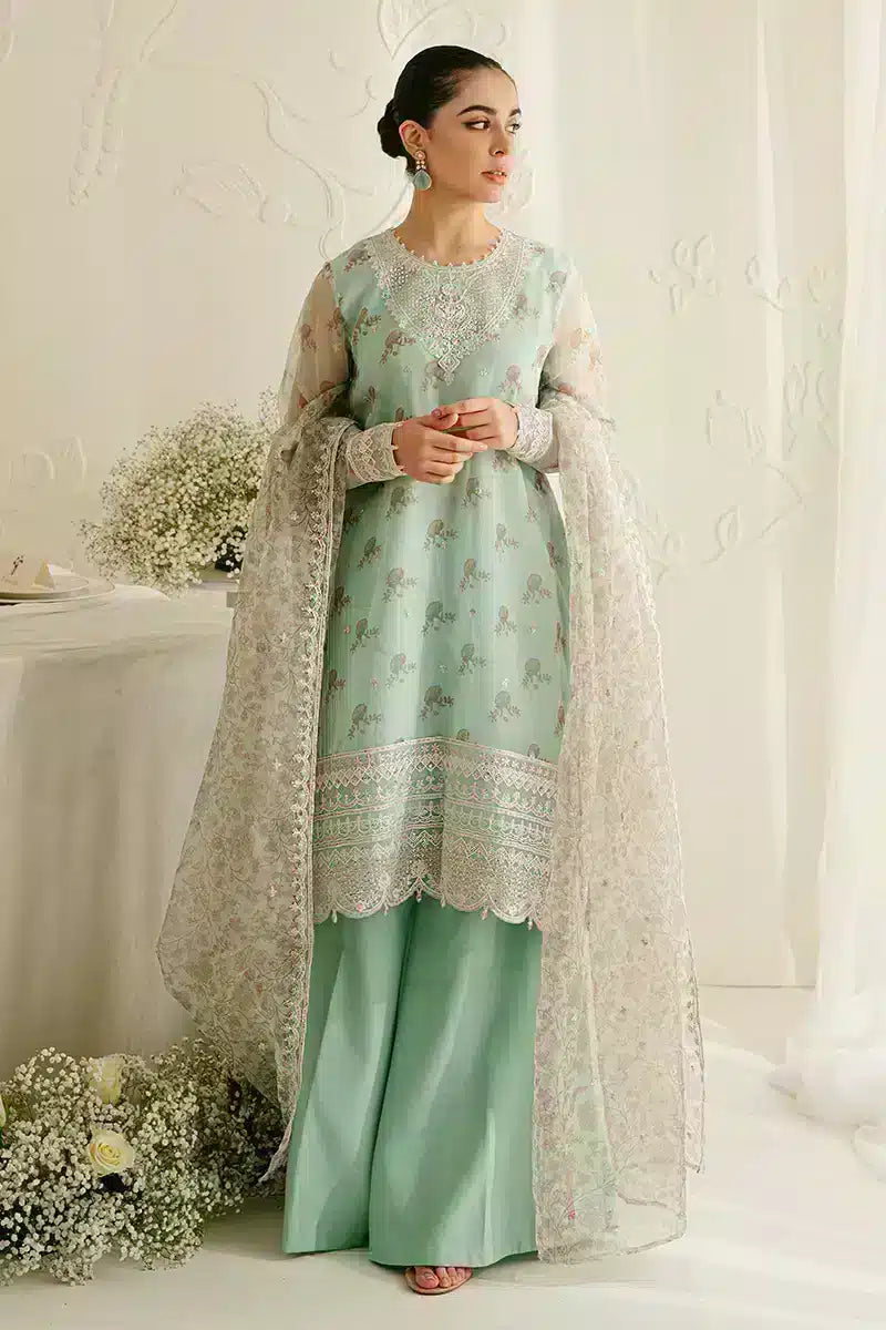 Cross Stitch | Wedding Festive 23 | PRISTINE MINT by Designer Cross Stitch - House of Maryam - Pakistani Designer Ethnic Wear in {{ shop.shopifyCountryName }}