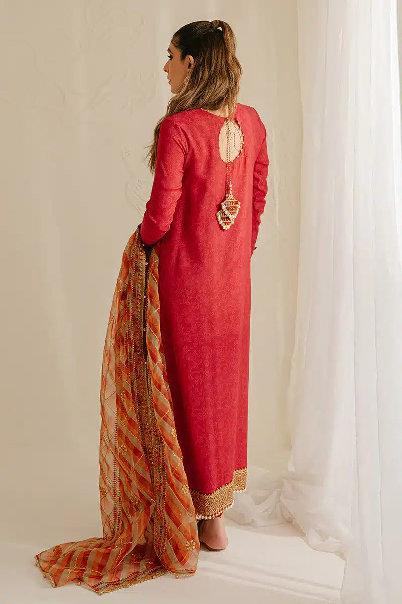 Cross Stitch | Wedding Festive 23 | POMPEIAN RED -  Cross Stitch Formal - Original Designer Dress - House of Maryam
