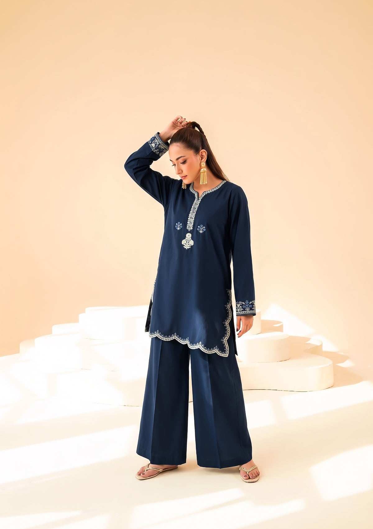 Faiza Faisal | FNF Cords Edit |NAVY SYMPHONY-6
