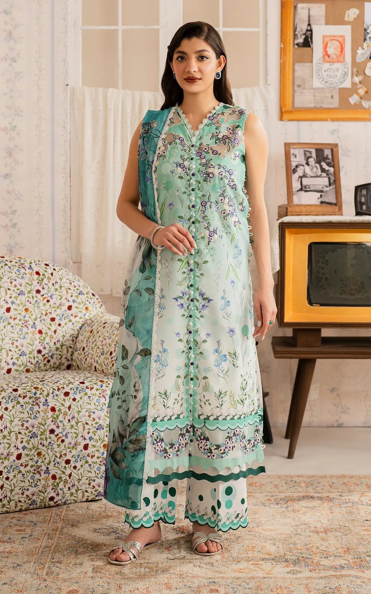 Asifa and Nabeel | Meraki Vintage 25 | Nazneen (MVL25-15) -  Asifa and Nabeel Ladies Clothes - Original Designer Dress - House of Maryam