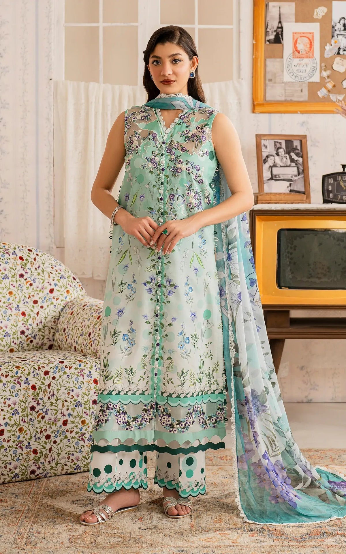 Asifa and Nabeel | Meraki Vintage 25 | Nazneen (MVL25-15) -  Asifa and Nabeel Ladies Clothes - Original Designer Dress - House of Maryam