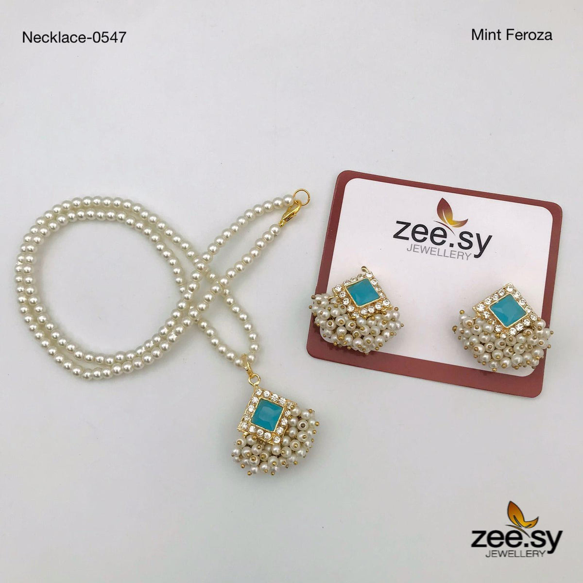 Necklace-0547 -  Zeesy Necklace Sets - Original Designer Dress - House of Maryam