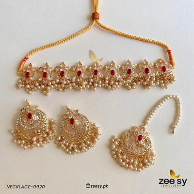 Necklace-0920 -  Zeesy Necklace Sets - Original Designer Dress - House of Maryam