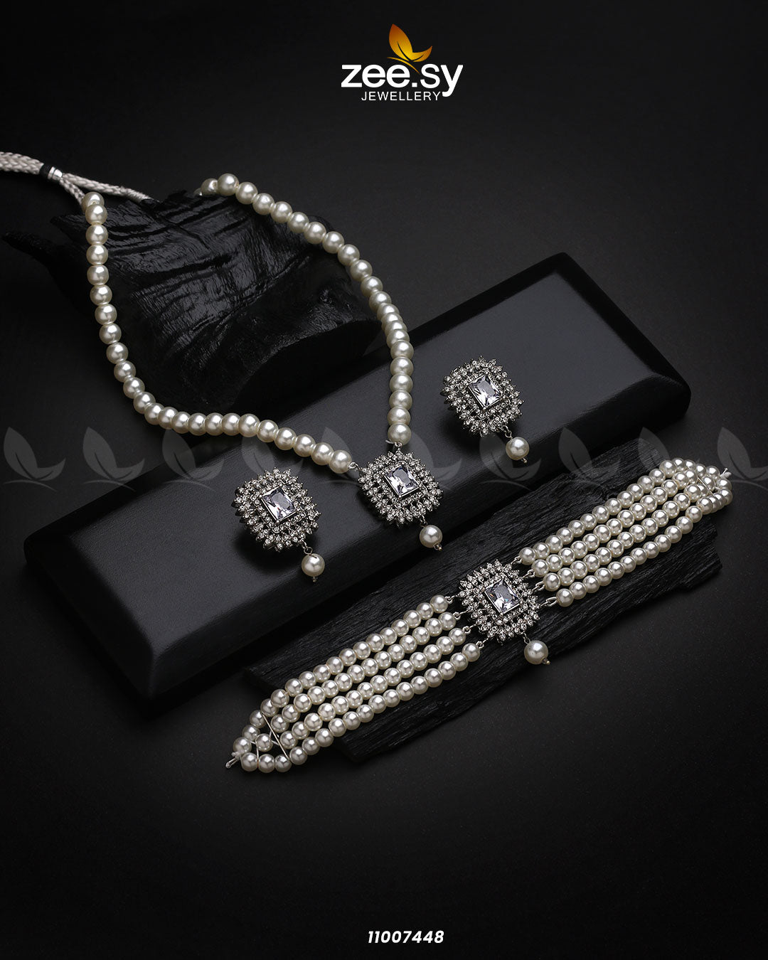 Necklace-1005 -  Zeesy Necklace Sets - Original Designer Dress - House of Maryam