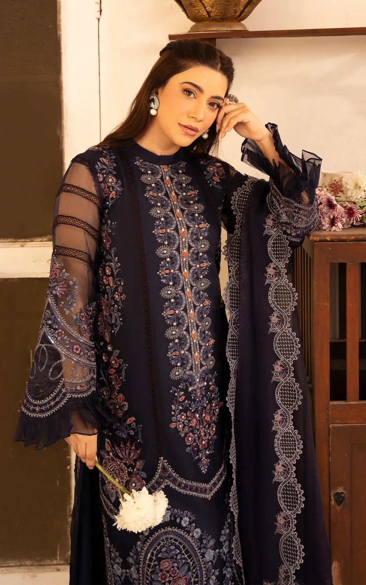 Asifa and Nabeel | Sunehri Eid 25 | Neelum-(SEF25-05) -  Asifa and Nabeel Ladies Clothes - Original Designer Dress - House of Maryam