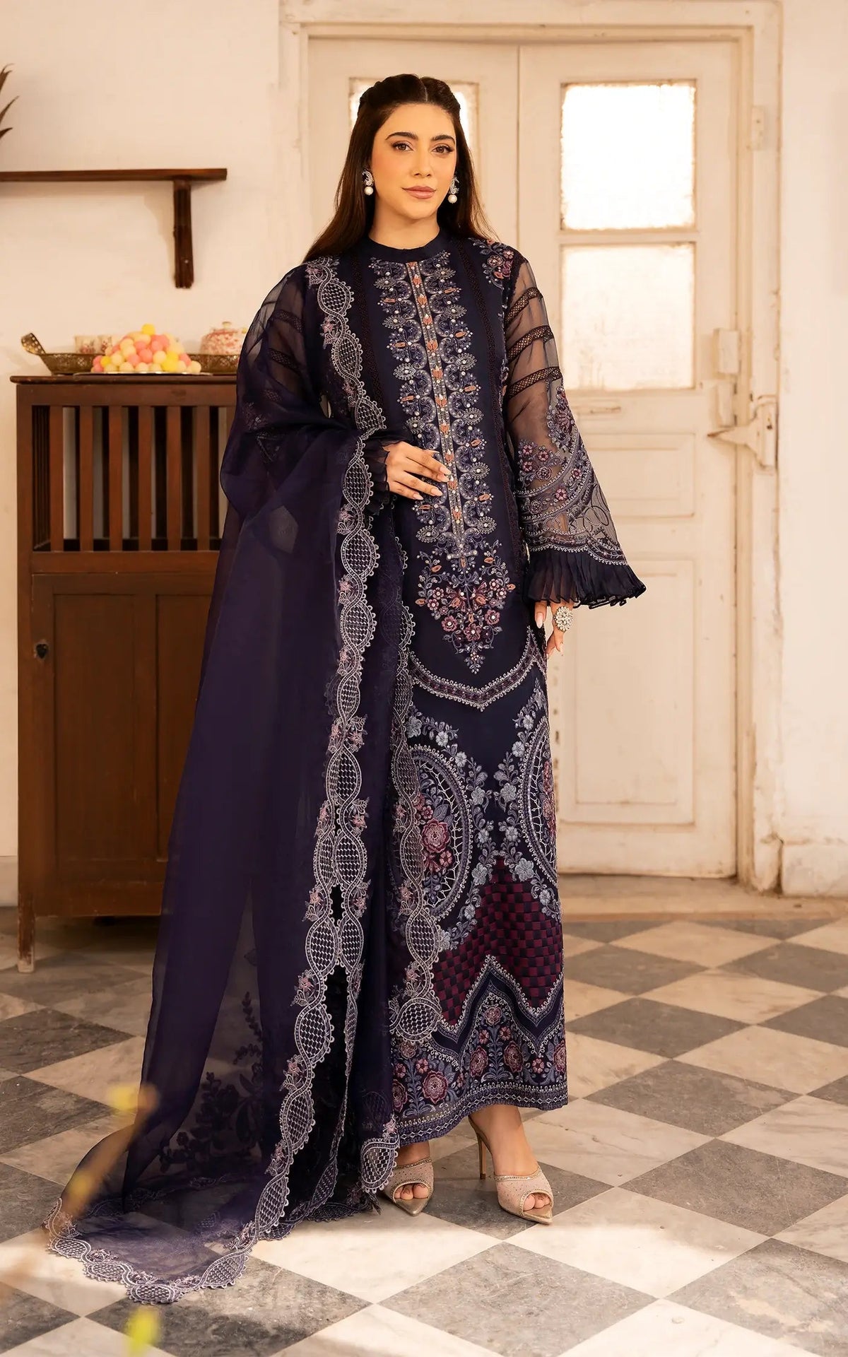 Asifa and Nabeel | Sunehri Eid 25 | Neelum-(SEF25-05) -  Asifa and Nabeel Ladies Clothes - Original Designer Dress - House of Maryam