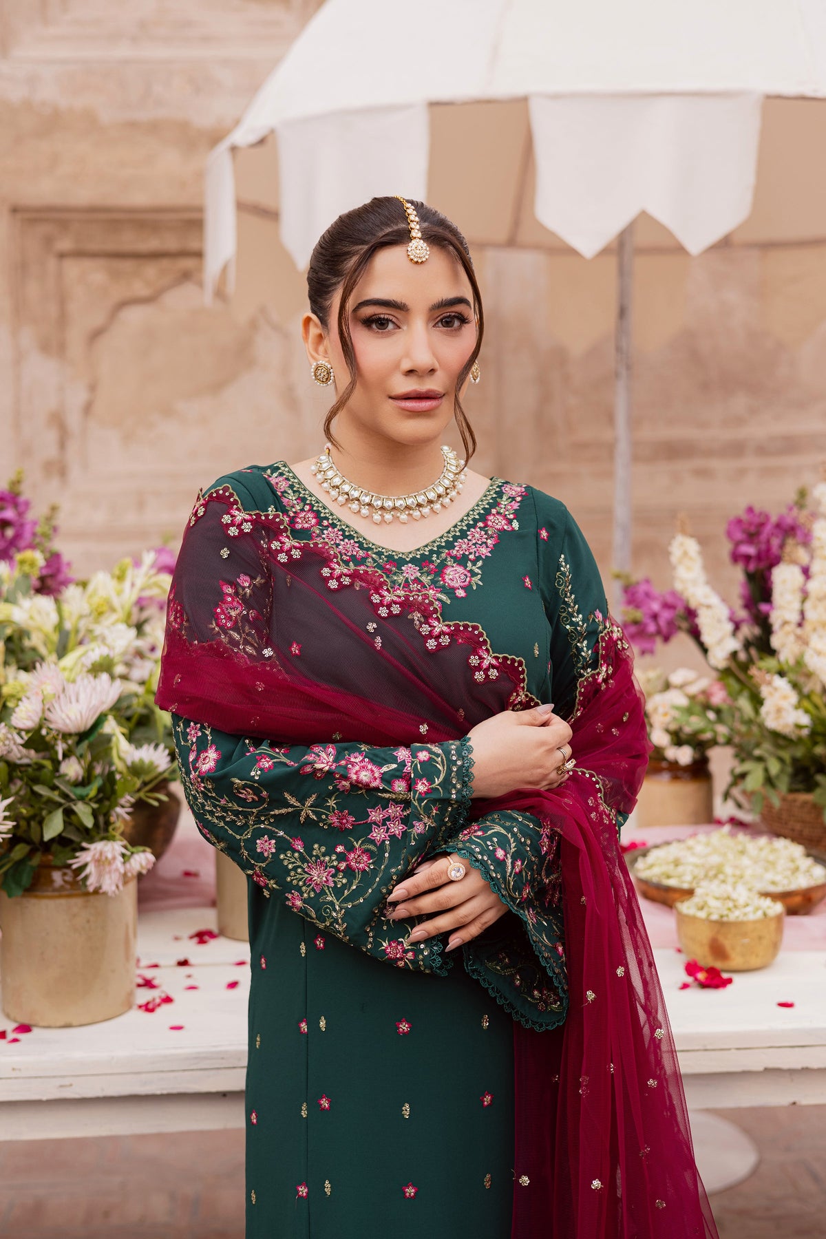 Batik | Gulmohar Festive Eid Edit 26' | Neem 3Pc, image 4