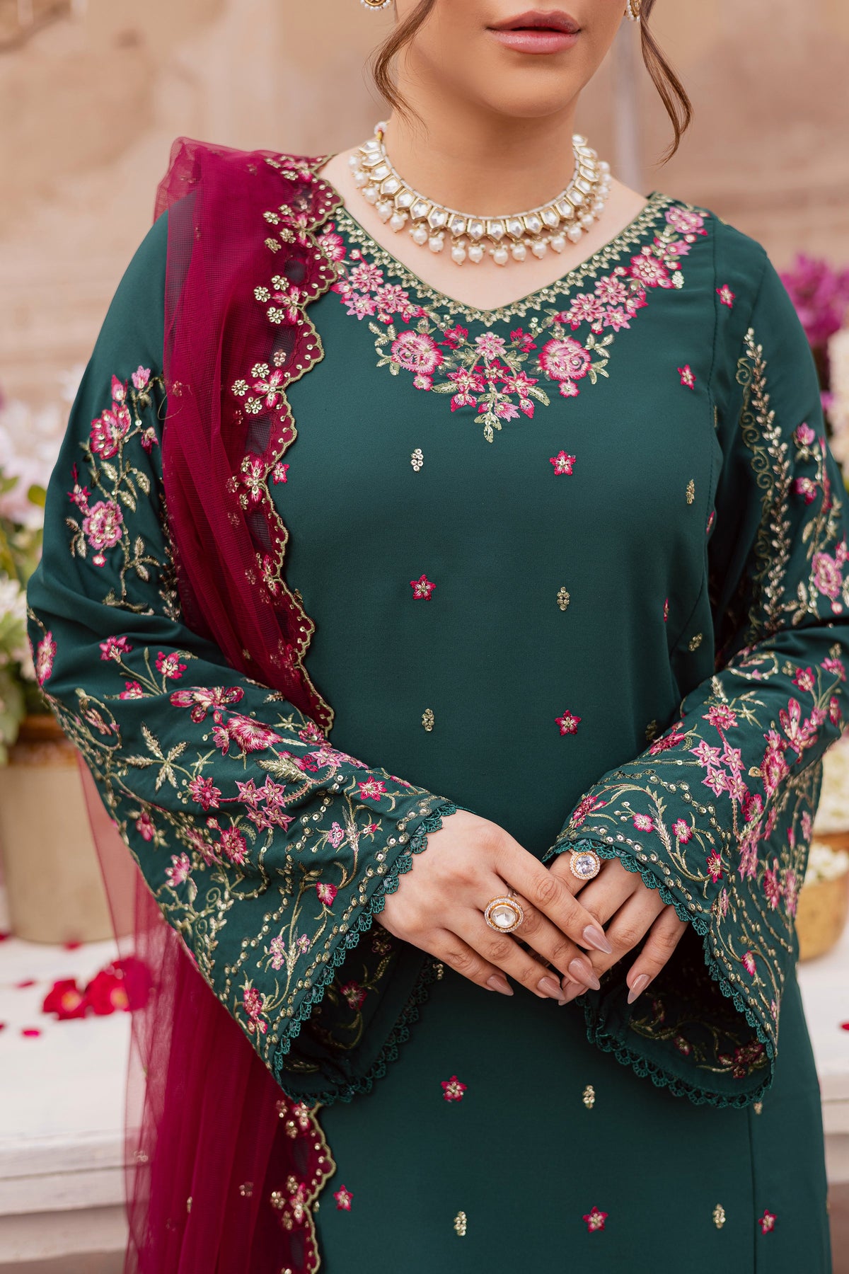 Batik | Gulmohar Festive Eid Edit 26' | Neem 3Pc, image 6