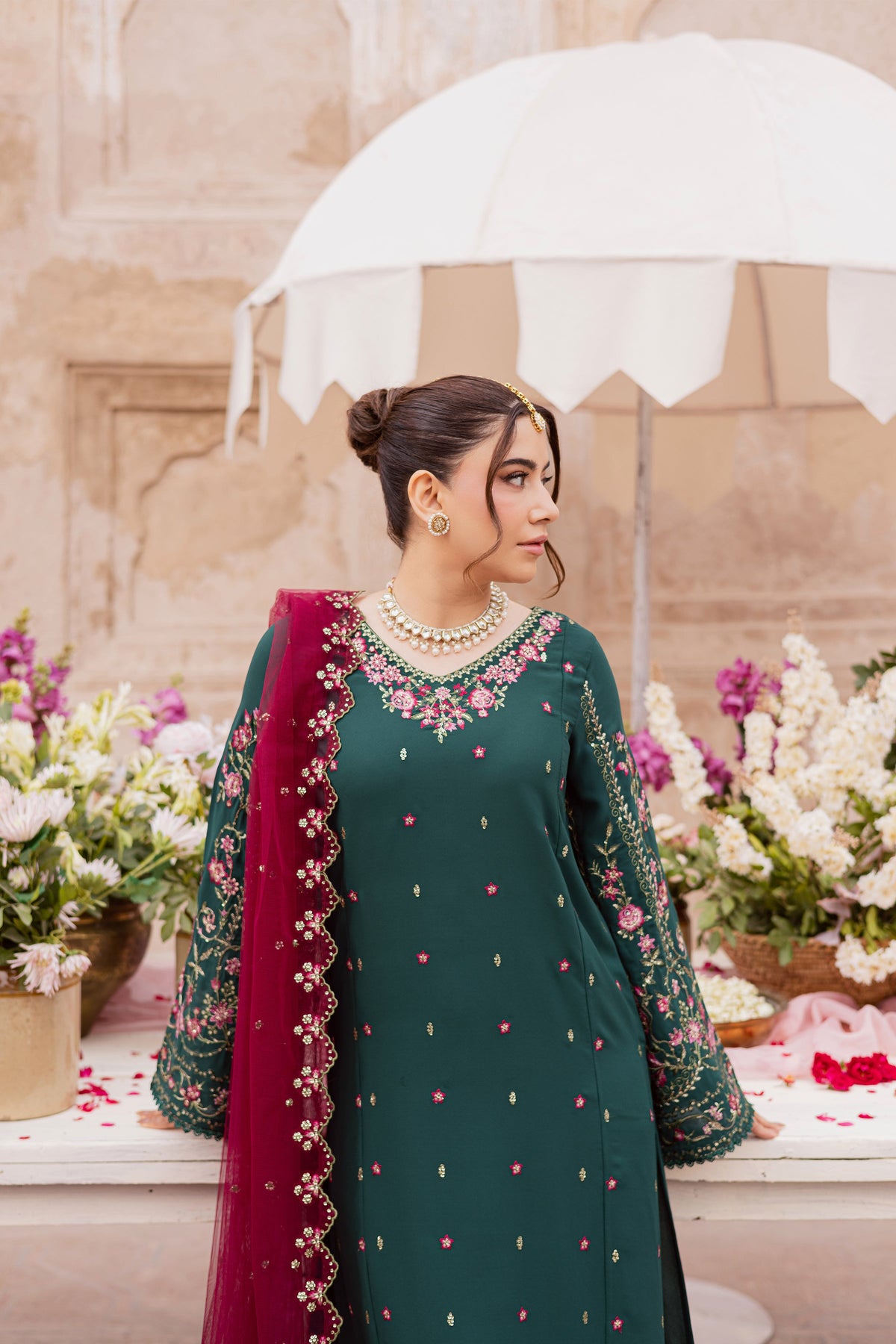 Batik | Gulmohar Festive Eid Edit 26' | Neem 3Pc, image 5