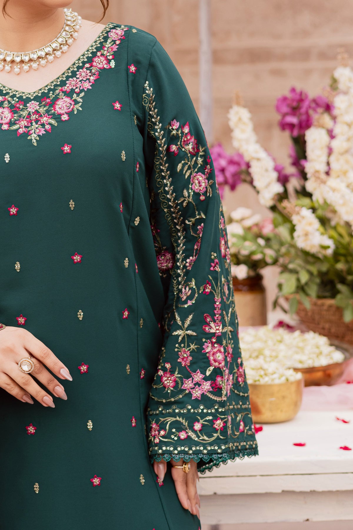 Batik | Gulmohar Festive Eid Edit 26' | Neem 3Pc, image 7
