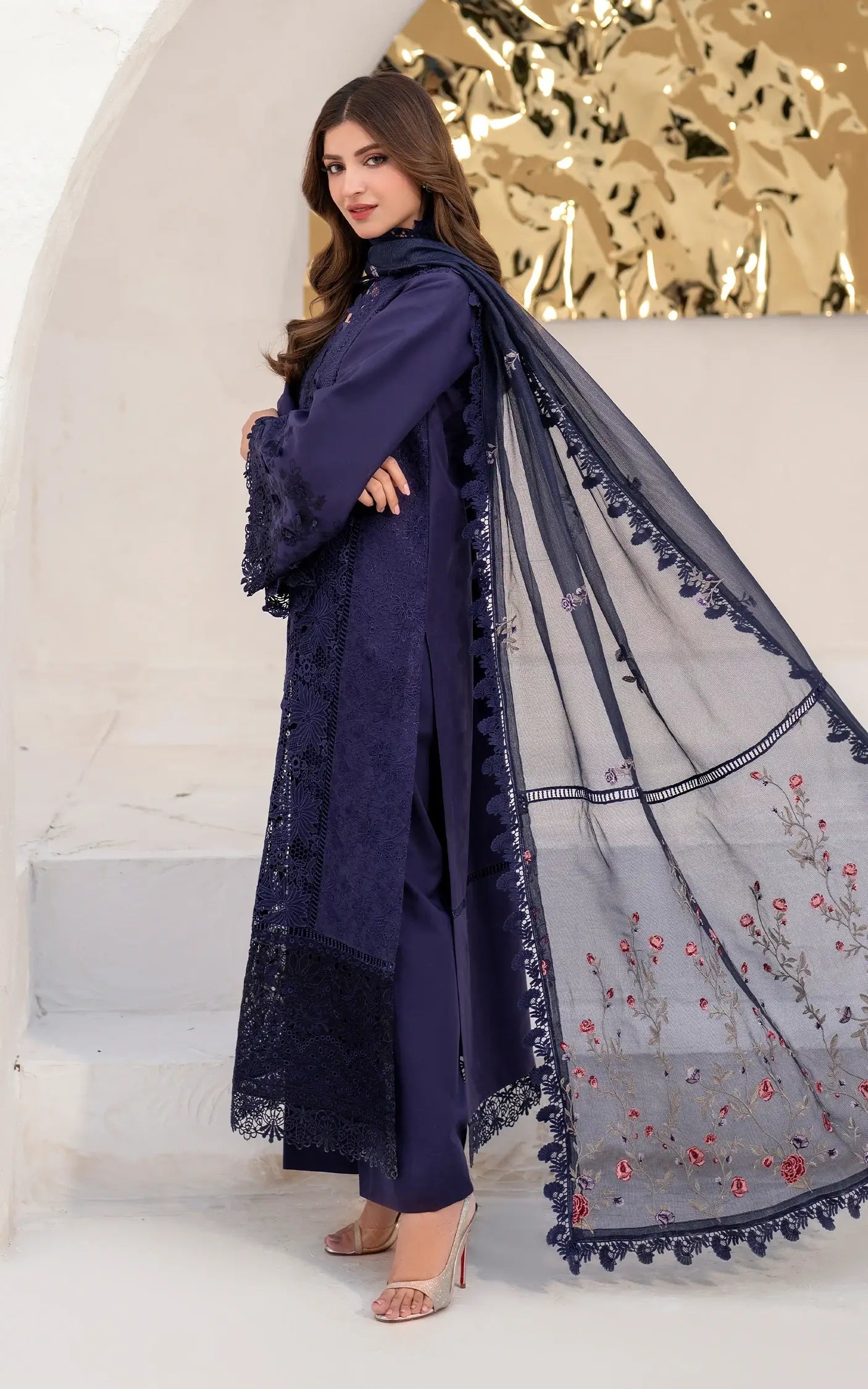 Asifa and Nabeel | Azalia Summer 25 | Nile (AZL25-08) -  Asifa and Nabeel Ladies Clothes -  House of Maryam