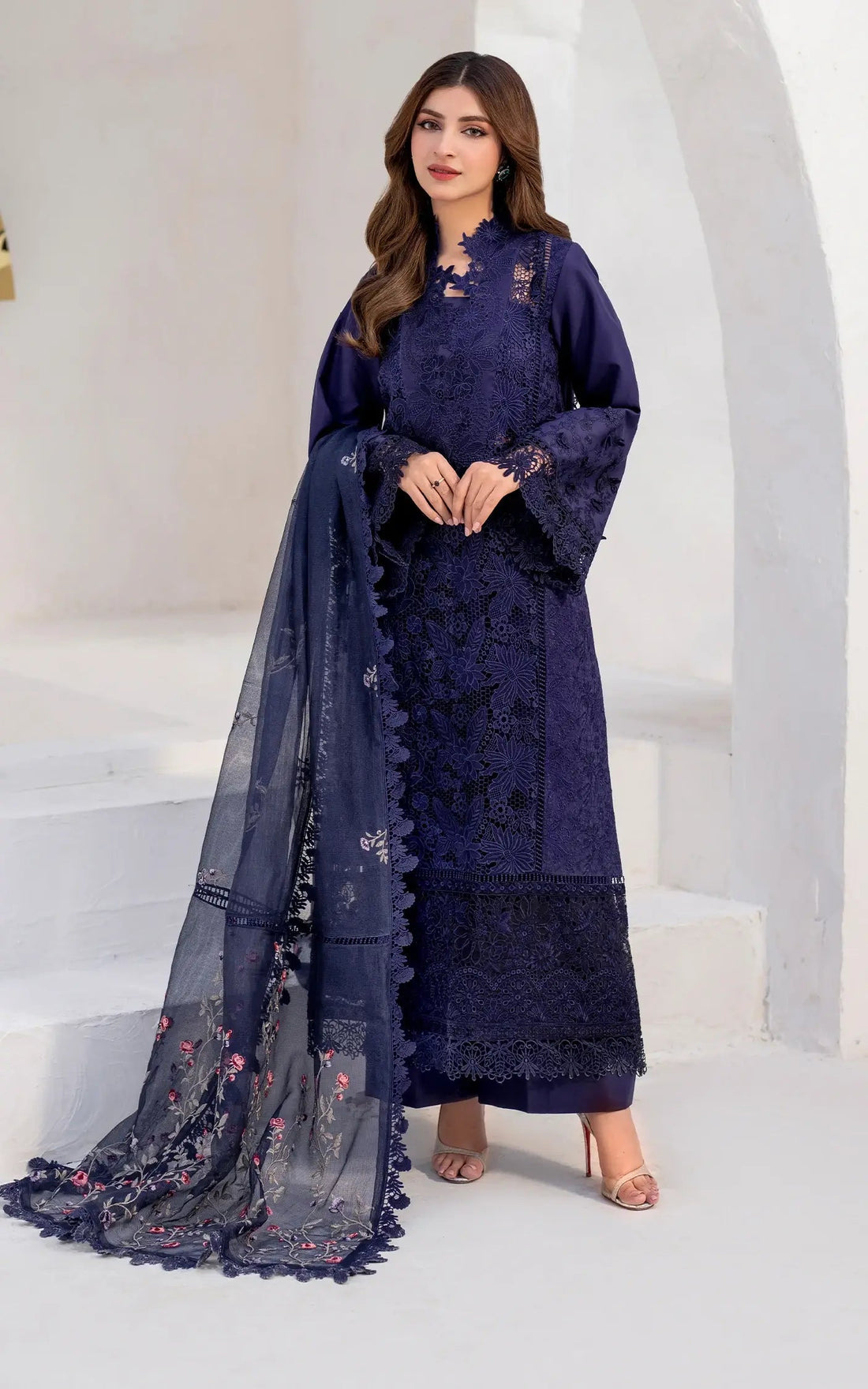 Asifa and Nabeel | Azalia Summer 25 | Nile (AZL25-08) -  Asifa and Nabeel Ladies Clothes -  House of Maryam