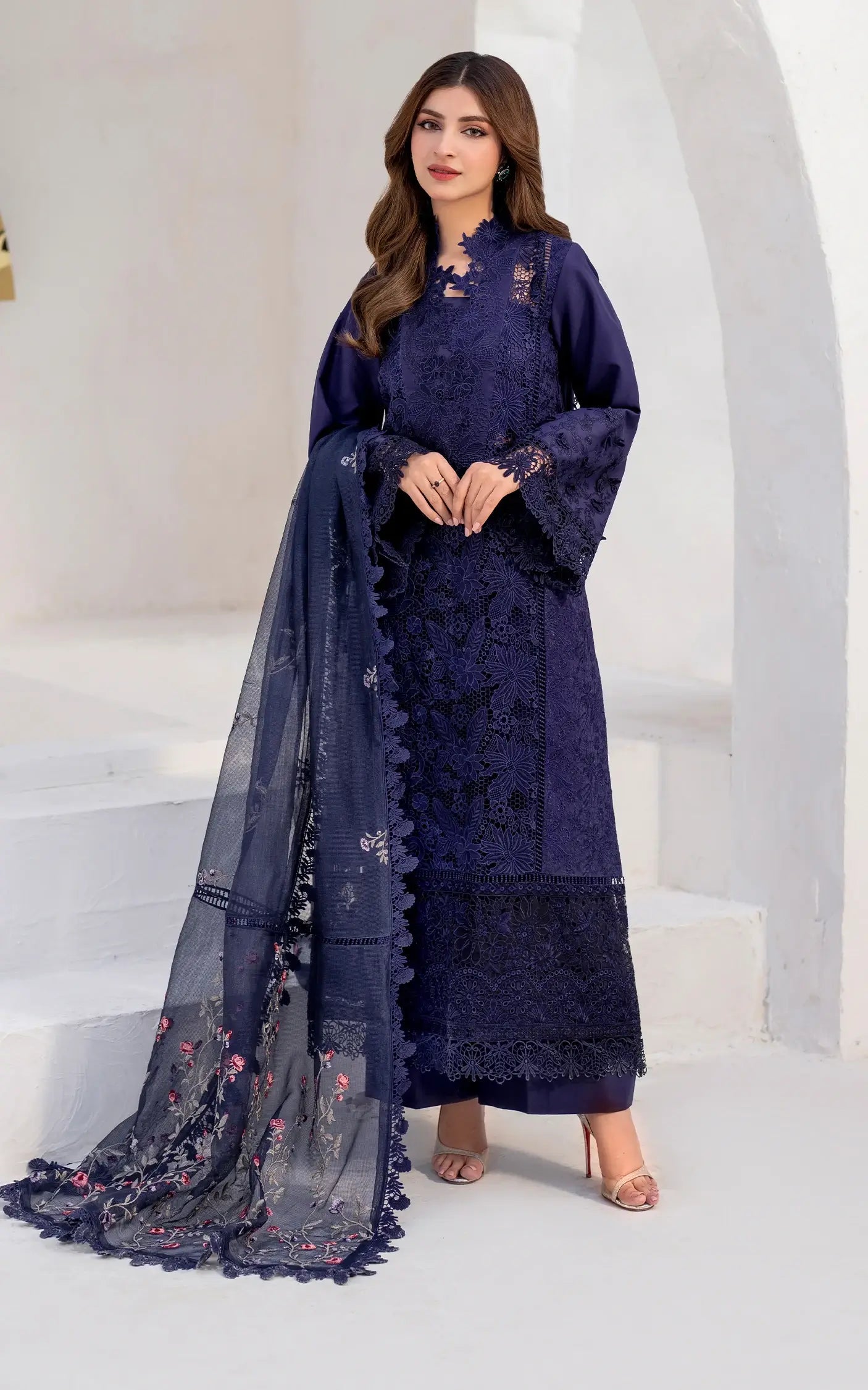 Asifa and Nabeel | Azalia Summer 25 | Nile (AZL25-08) -  Asifa and Nabeel Ladies Clothes -  House of Maryam