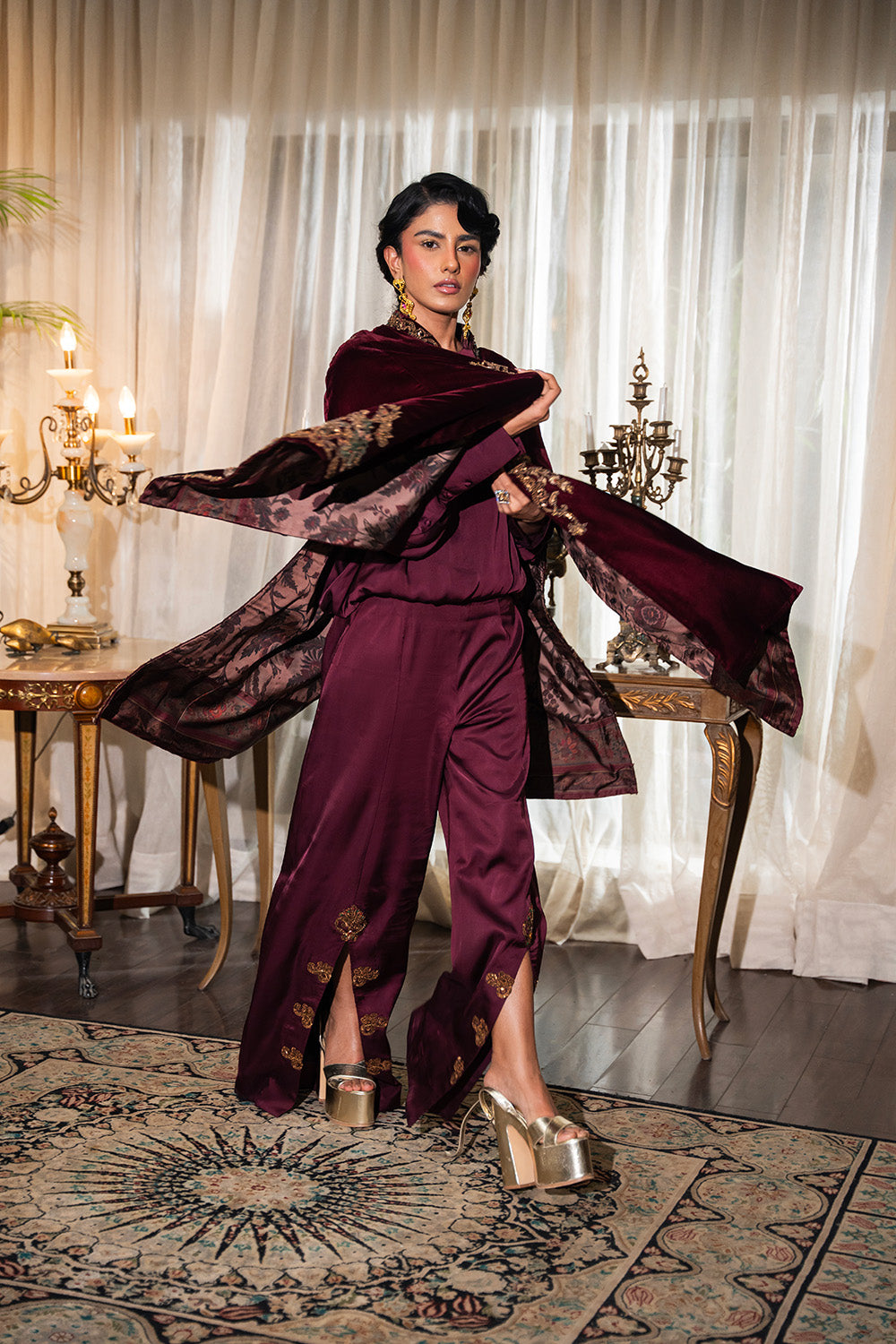 Nilofer Shahid | Aatish the Fire Within | Shiddat (3pc) €“ Aatish The Fire within -  Nilofer Shahid Ladies Clothes - Original Designer Dress - House of Maryam