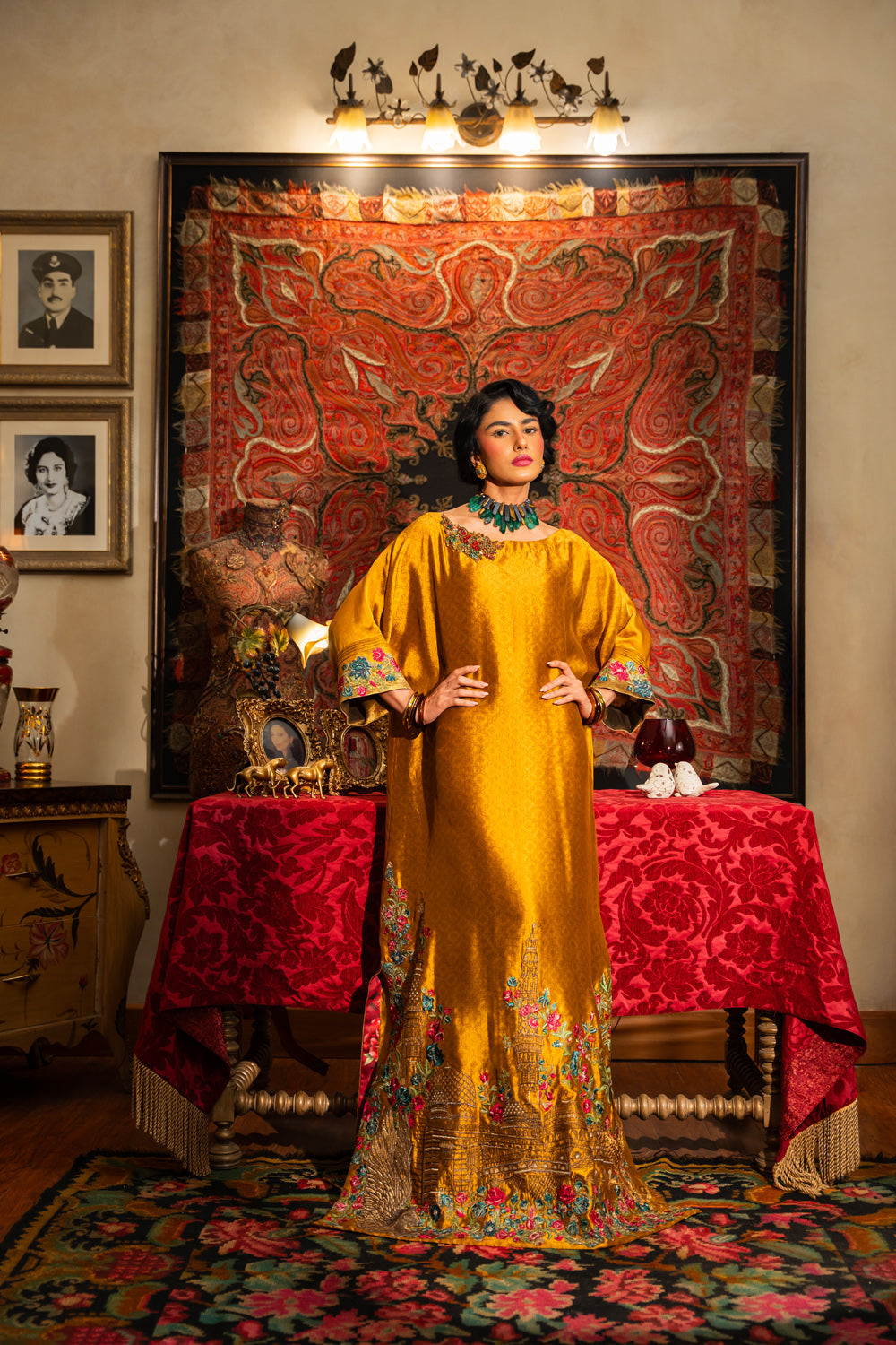 Nilofer Shahid | Aatish the Fire Within | Sunehri (1pc) €“ Aatish The Fire within -  Nilofer Shahid Ladies Clothes - Original Designer Dress - House of Maryam