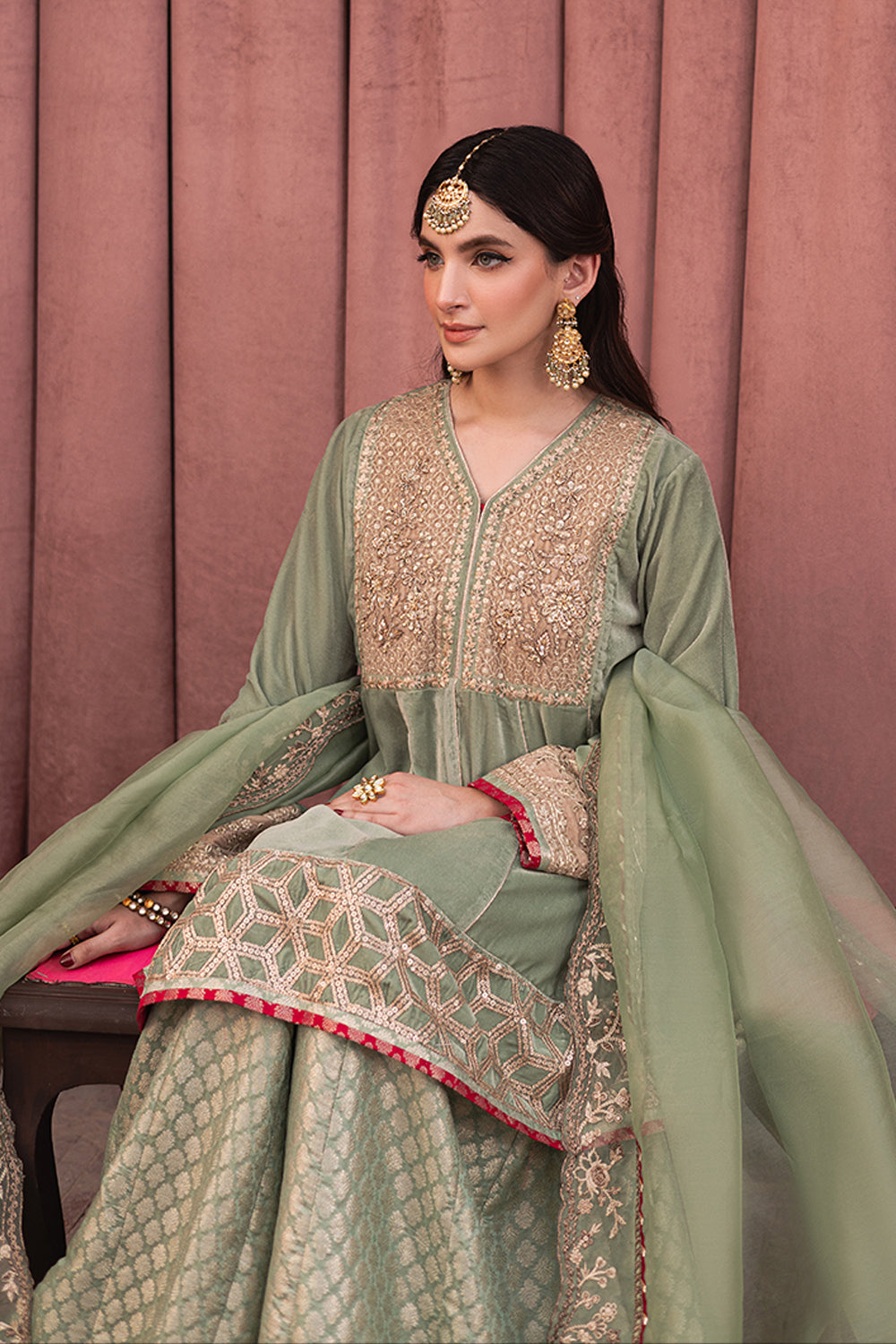 Azure | Vogue Formals | Noble Jade -  Azure Ladies Clothes - Original Designer Dress - House of Maryam