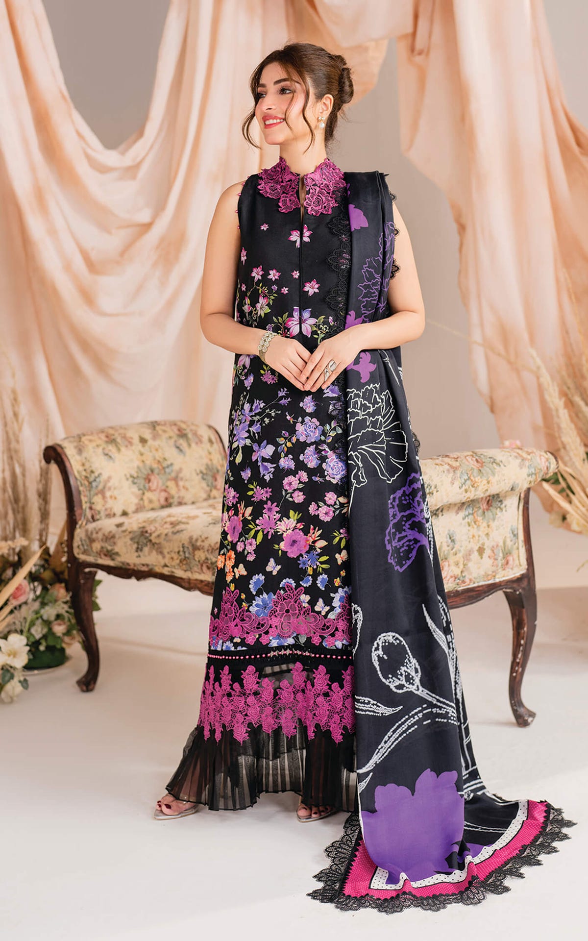 Asifa and Nabeel | Winter Meraki 24 | Nocturne-MW-10 -  Asifa and Nabeel Ladies Clothes - Original Designer Dress - House of Maryam