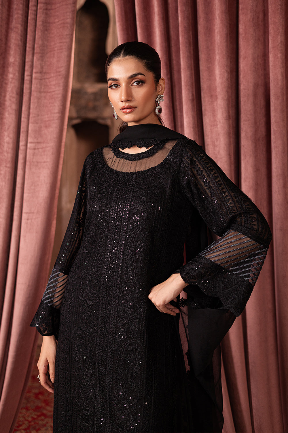 Azure | Luxe Formals | Noir Mystique -  Azure Ladies Clothes - Original Designer Dress - House of Maryam