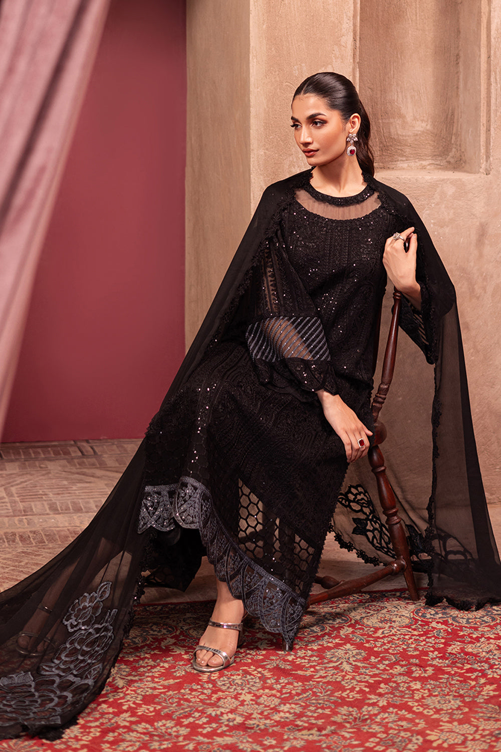 Azure | Luxe Formals | Noir Mystique -  Azure Ladies Clothes - Original Designer Dress - House of Maryam