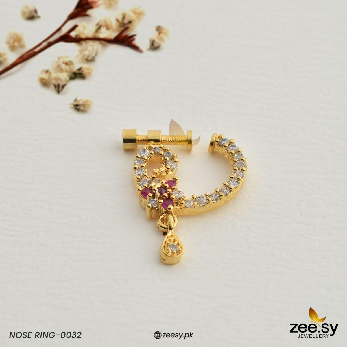 Nose Ring-0032 -  Zeesy Nose ring - Original Designer Dress - House of Maryam