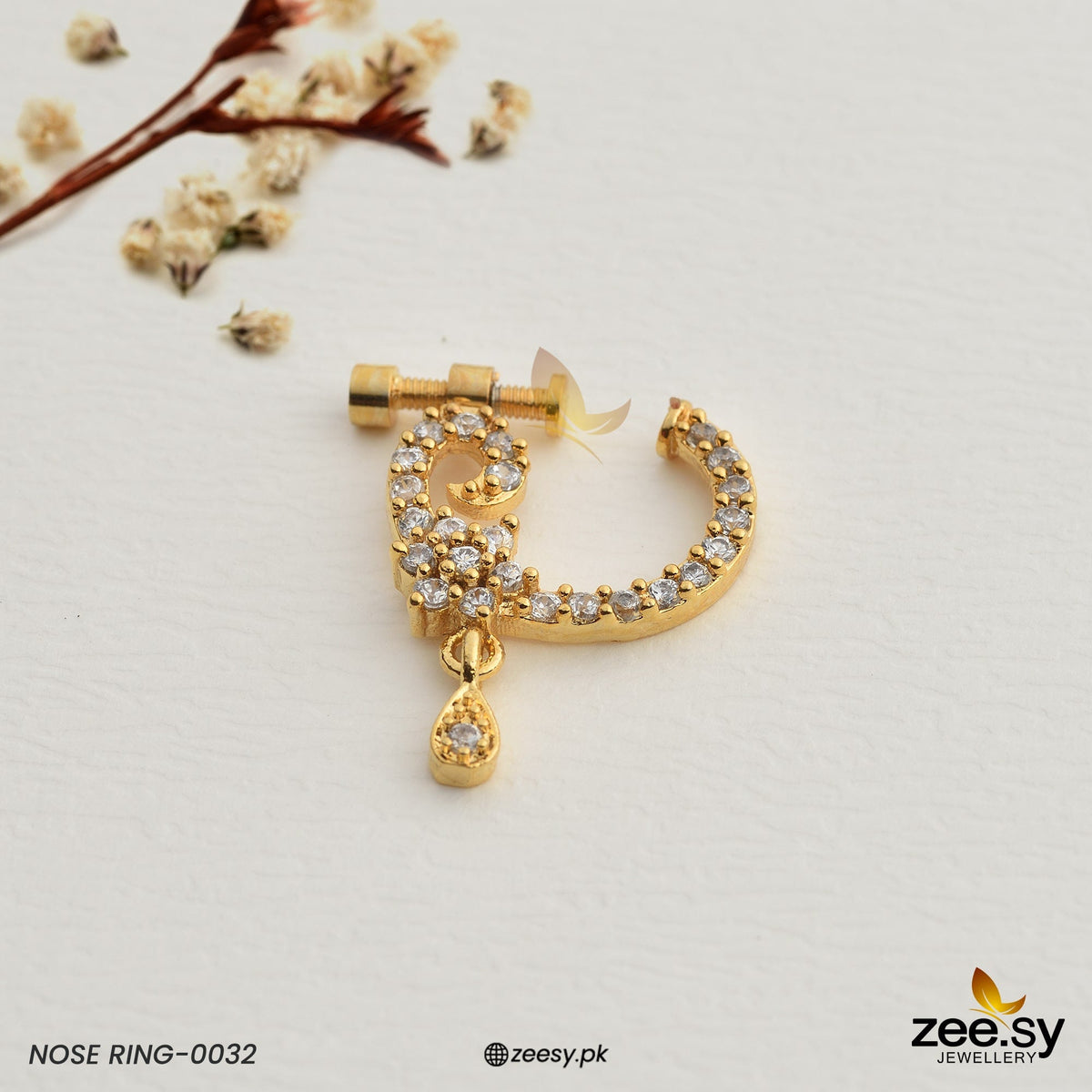 Nose Ring-0032 -  Zeesy Nose ring - Original Designer Dress - House of Maryam
