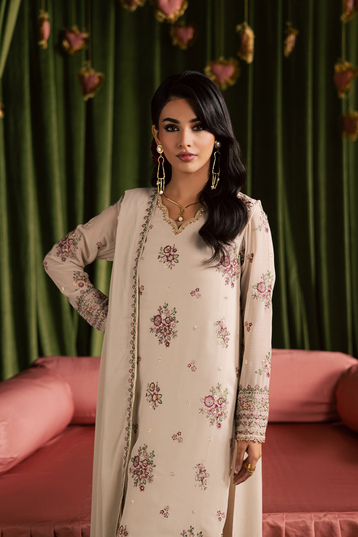 Batik | Gulmohar Festive Eid Edit 26' | Nur Fasana 3Pc-8