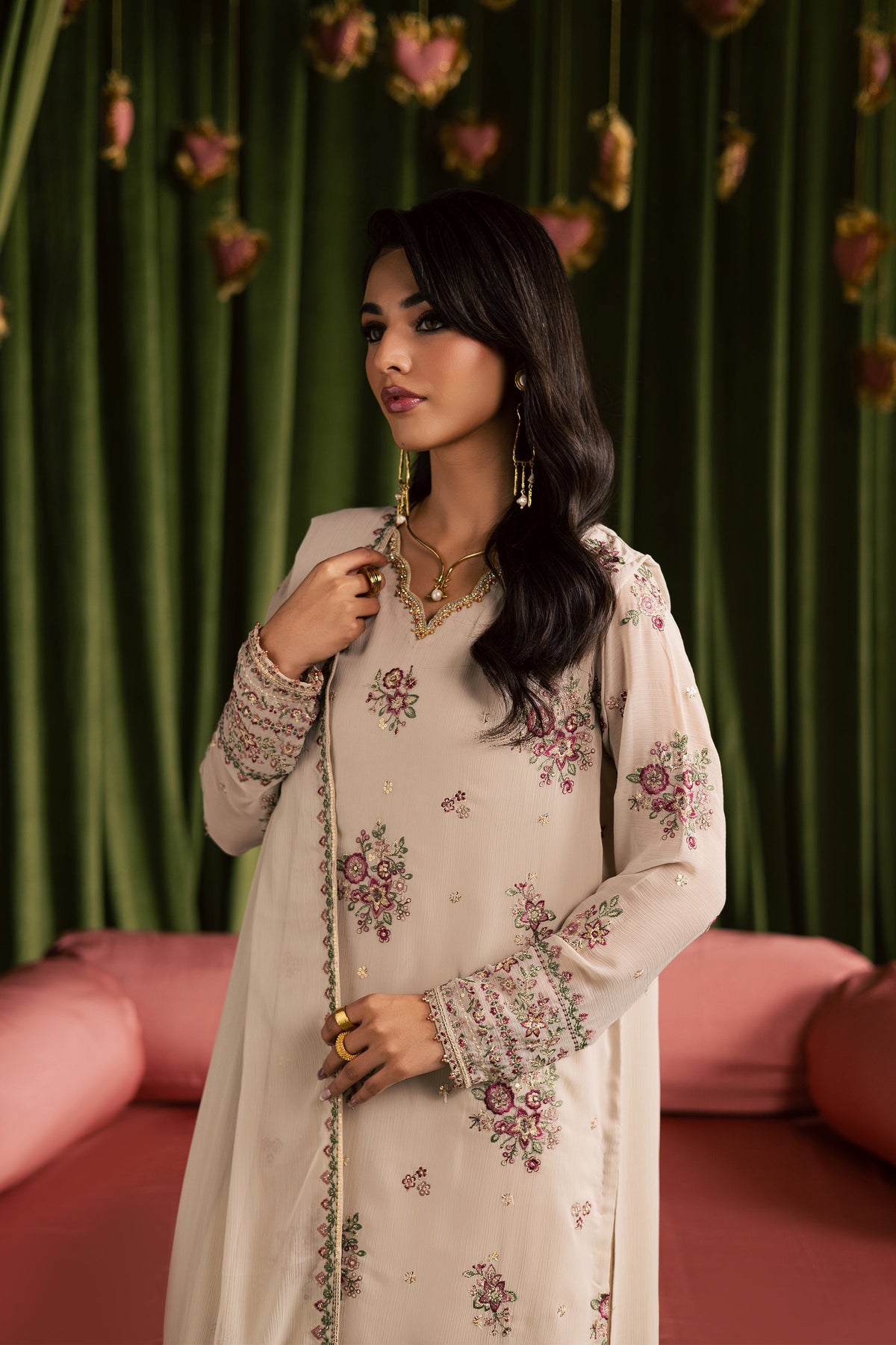Batik | Gulmohar Festive Eid Edit 26' | Nur Fasana 3Pc-9