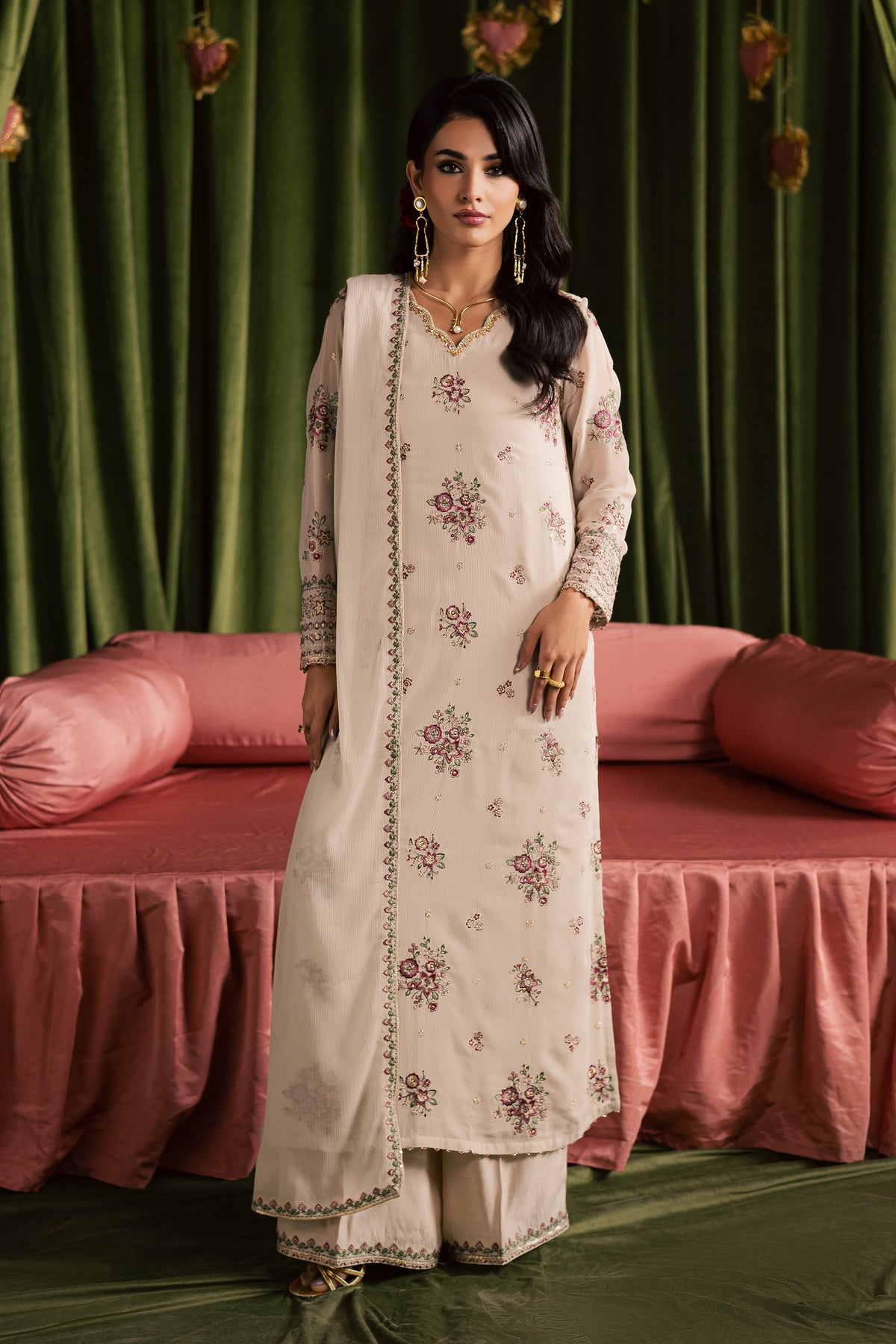 Batik | Gulmohar Festive Eid Edit 26' | Nur Fasana 3Pc-1