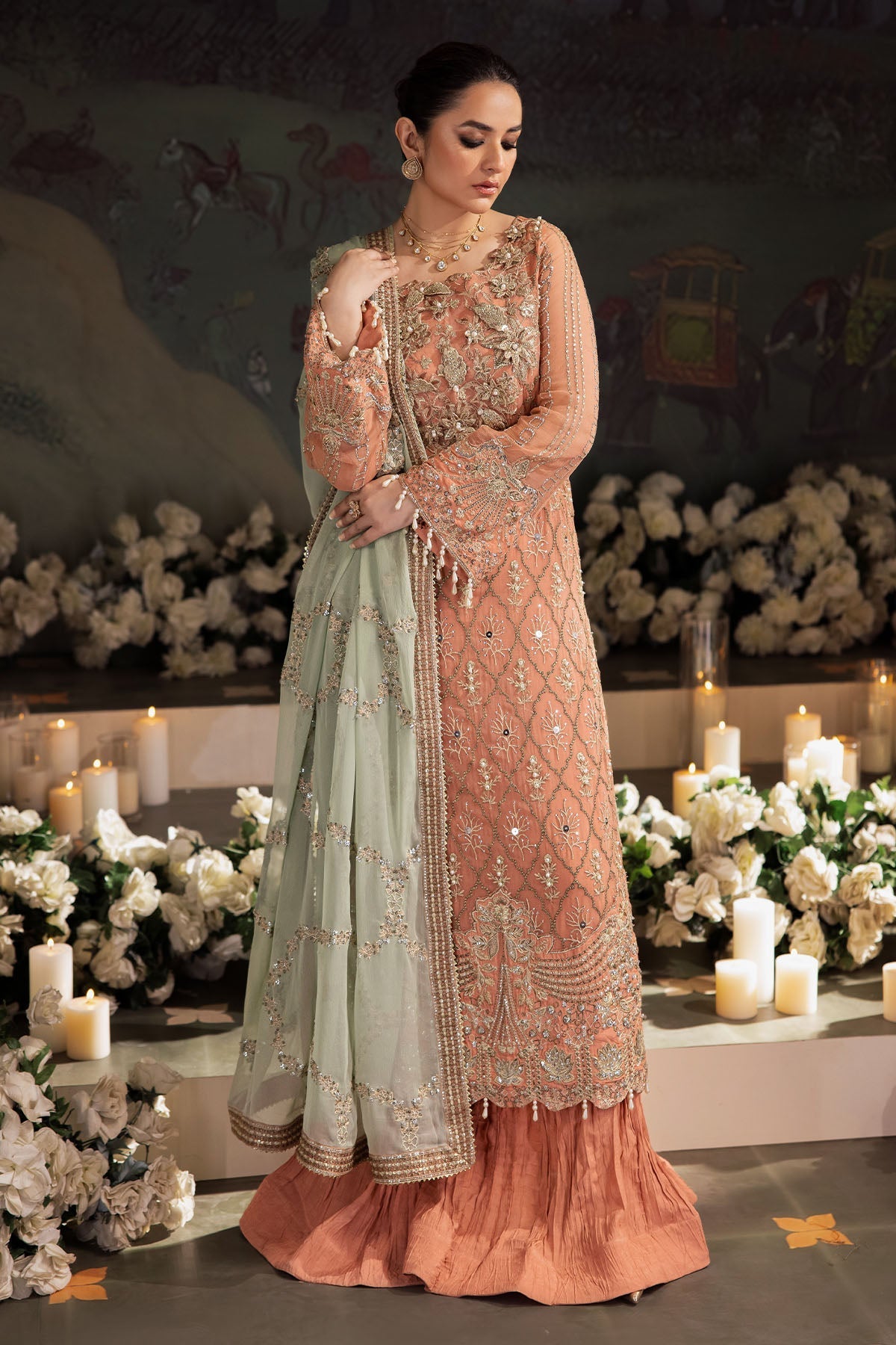 Nureh | Alfaaz Formals |  NL-79 MEHAR -  Zaha Ladies Clothes - Original Designer Dress - House of Maryam