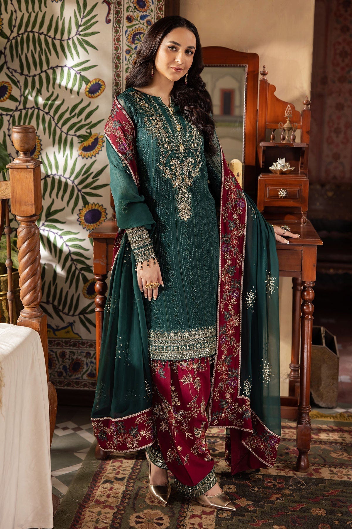 Nureh | Alfaaz Formals |  NL-74 MAHROO -  Nureh Ladies Clothes - Original Designer Dress - House of Maryam