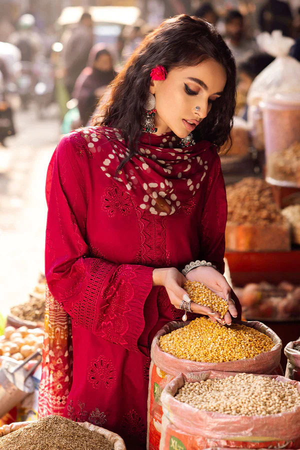 Nureh | Bazaar Lawn Chikankari 24 | NS-124 -  Nureh Luxury - Original Designer Dress - House of Maryam