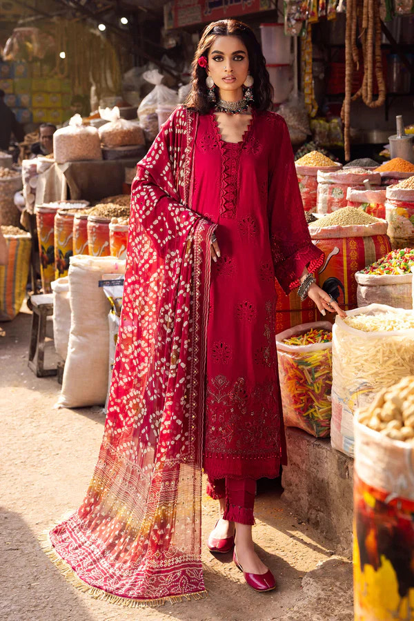 Nureh | Bazaar Lawn Chikankari 24 | NS-124 -  Nureh Luxury - Original Designer Dress - House of Maryam