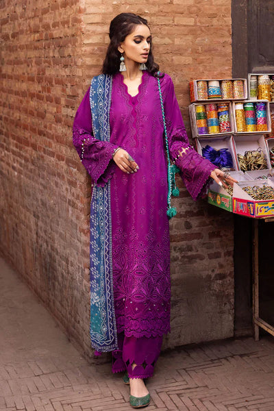 Nureh | Bazaar Lawn Chikankari 24 | NS-125 -  Nureh Luxury - Original Designer Dress - House of Maryam