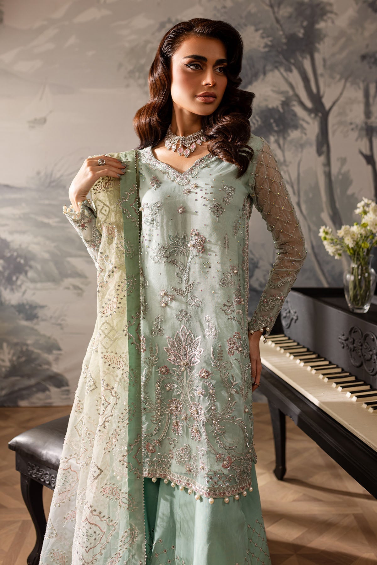 Nureh | Elanora Formals 24| NEL-57 by Designer Nureh - House of Maryam - Pakistani Designer Ethnic Wear in {{ shop.shopifyCountryName }}