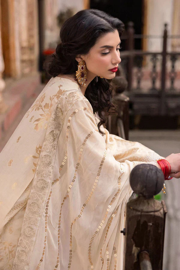 Nureh | Jacquard Lawn | Alif -  Nureh Luxury - Original Designer Dress - House of Maryam