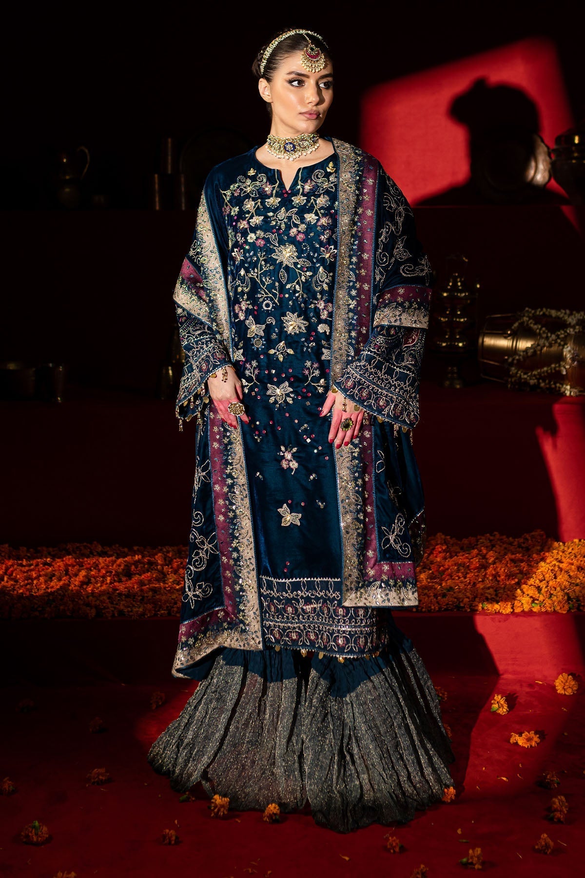 Nureh | Maya Velvet |  NW-90 -  Nureh Ladies Clothes - Original Designer Dress - House of Maryam