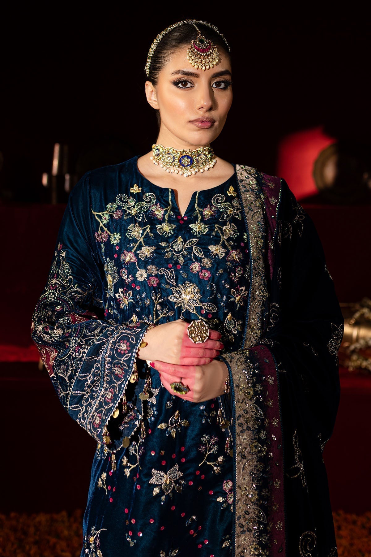 Nureh | Maya Velvet |  NW-90 -  Nureh Ladies Clothes - Original Designer Dress - House of Maryam