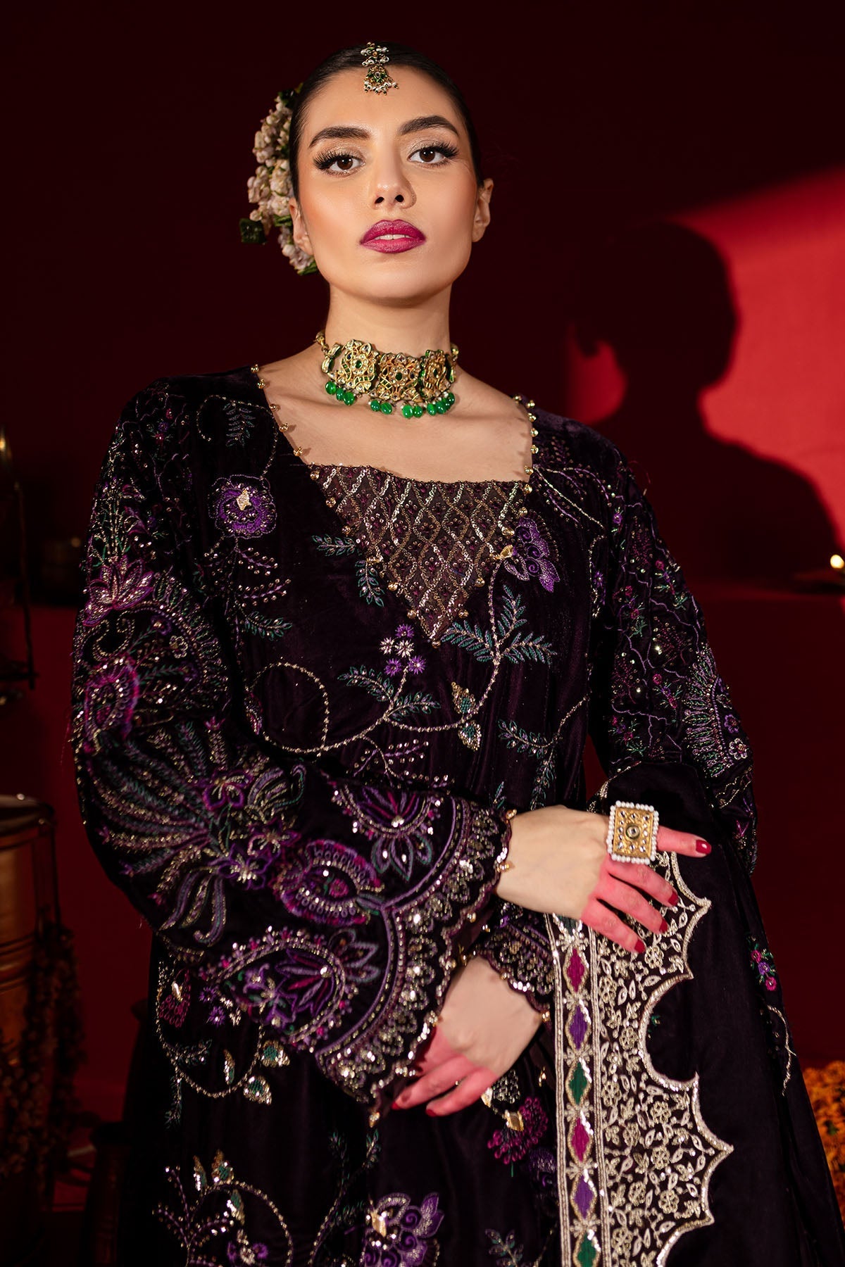 Nureh | Maya Velvet |  NW-91 -  Nureh Ladies Clothes - Original Designer Dress - House of Maryam