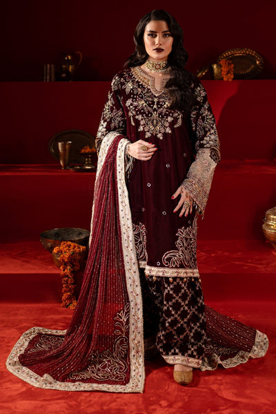 Nureh | Maya Velvet |  NW-89 -  Nureh Ladies Clothes - Original Designer Dress - House of Maryam