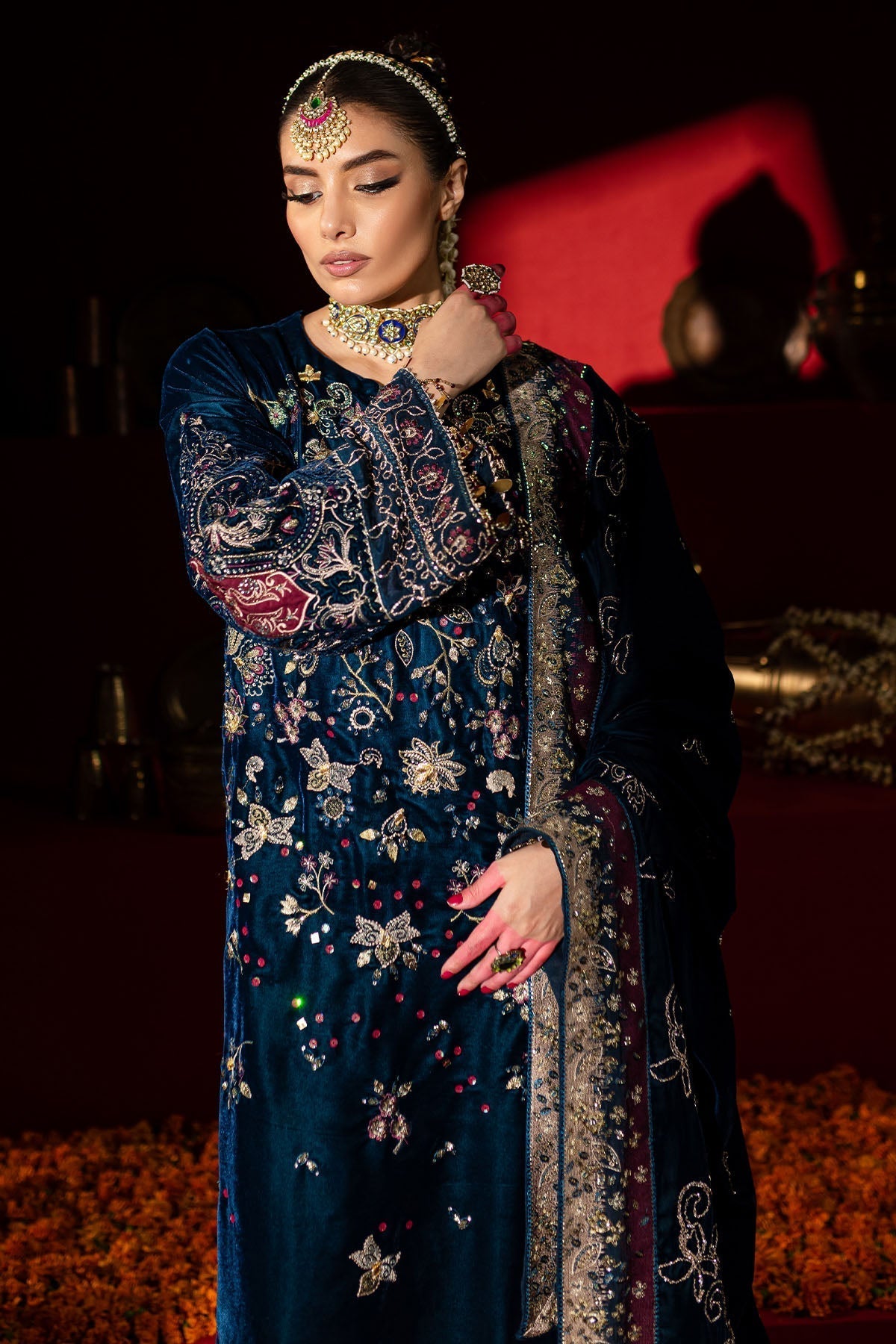 Nureh | Maya Velvet |  NW-90 -  Nureh Ladies Clothes - Original Designer Dress - House of Maryam